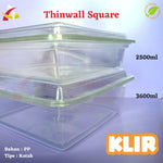 Thinwall Klir Square 2500ml 25pcs