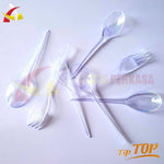 Garpu Makan Tip Top Transparan 100pcs