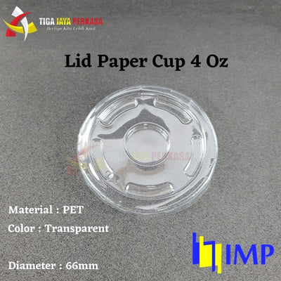 Tutup Paper Cup 4oz 6,5oz IMP 50pcs