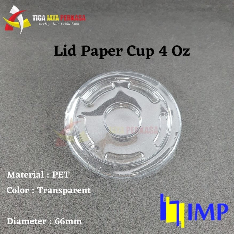 Tutup Paper Cup 4oz 6,5oz IMP 50pcs