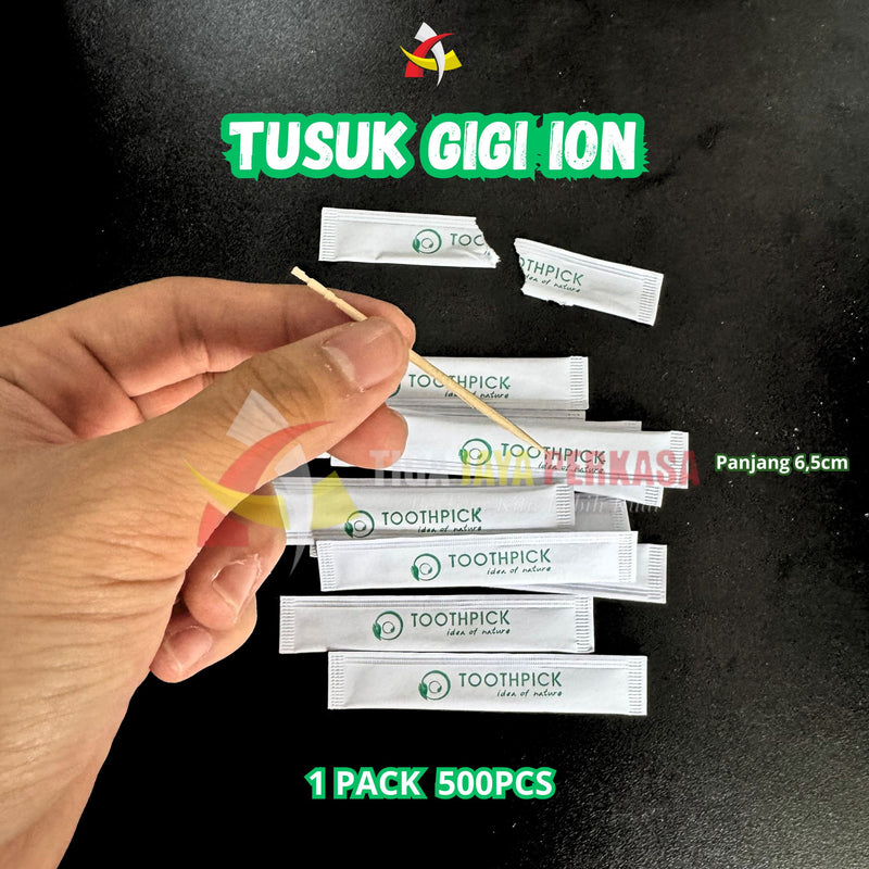 Tusuk Gigi Bungkus Kertas ION Higienis 500pcs