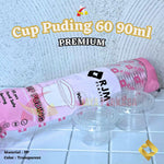 Cup Pudding Jelly Agar RJM 60ml 90ml 100ml 50pcs