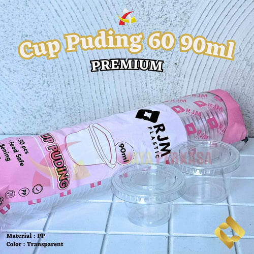Cup Pudding Jelly Agar RJM 60ml 90ml 100ml 50pcs