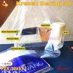 Kantong Kresek Bening PEX Bawang Saola 30x57