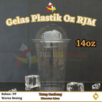 Gelas Plastik 12oz 14oz 16oz 3.5gr RJM 50pcs