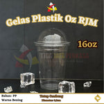 Gelas Plastik 12oz 14oz 16oz 3.5gr RJM 50pcs