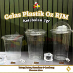 Gelas Plastik 12oz 14oz 16oz RJM 5gr 50pcs