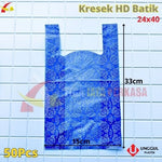 HD Kantong Kresek Batik 24x40 Unggul 50pcs