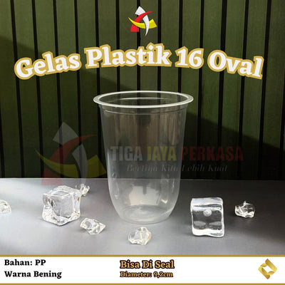 Gelas Oval 16oz 7gr RJM 50Pcs