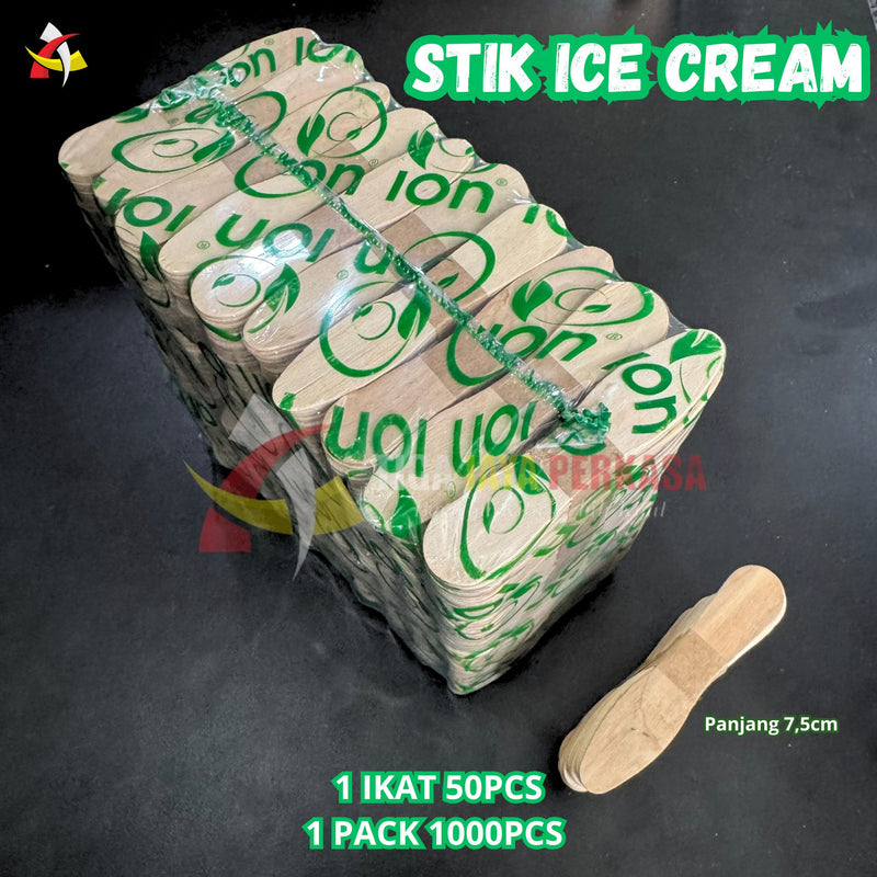 Sendok Ice Cream Kayu ION 50pcs