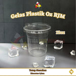 Gelas Plastik 12oz 14oz 16oz 7gr RJM + Lid 50pcs