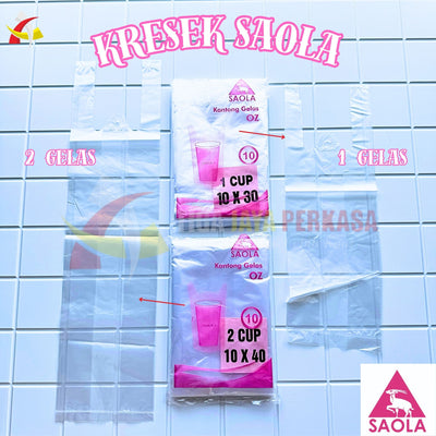 Kantong Plastik Kresek HD 1 Gelas 2 Gelas SAOLA 100gr