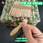 Sendok Ice Cream Kayu ION 50pcs