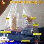 Kantong Kresek Bening PEX Bawang Saola 35x63