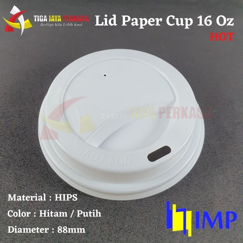 Tutup Paper Cup 16 oz Hot 50pcs