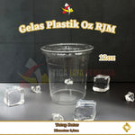 Gelas Plastik 12oz 14oz 16oz 7gr RJM + Lid 50pcs