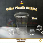 Gelas Plastik 12oz 14oz 16oz 7gr RJM + Lid 50pcs