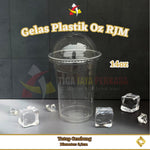 Gelas Plastik 12oz 14oz 16oz 7gr RJM + Lid 50pcs