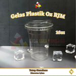 Gelas Plastik 12oz 14oz 16oz 7gr RJM + Lid 50pcs