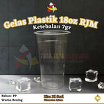 Gelas Plastik 18oz 7gr RJM + Tutup 50pcs