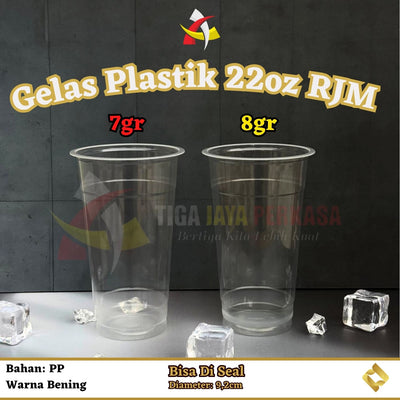 Gelas Plastik 22oz RJM 50Pcs