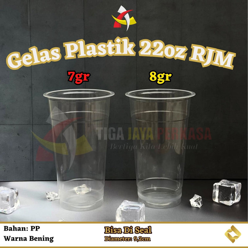 Gelas Plastik 22oz RJM 50Pcs