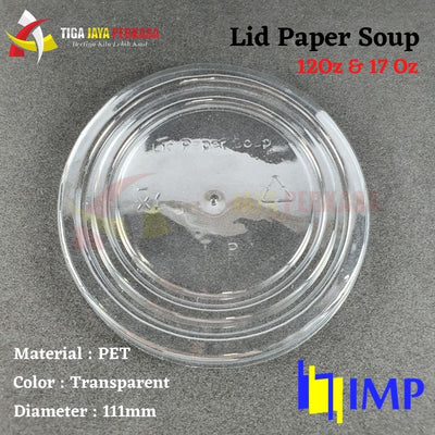 Lid Paper Bowl Kecil 360ml 500ml IMP 25pcs