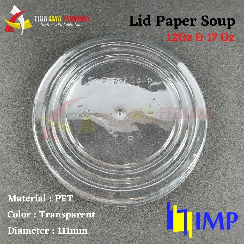 Lid Paper Bowl Kecil 360ml 500ml IMP 25pcs