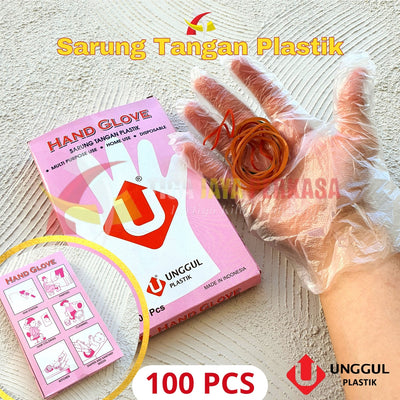 Sarung Tangan Plastik UP Serbaguna 100Pcs