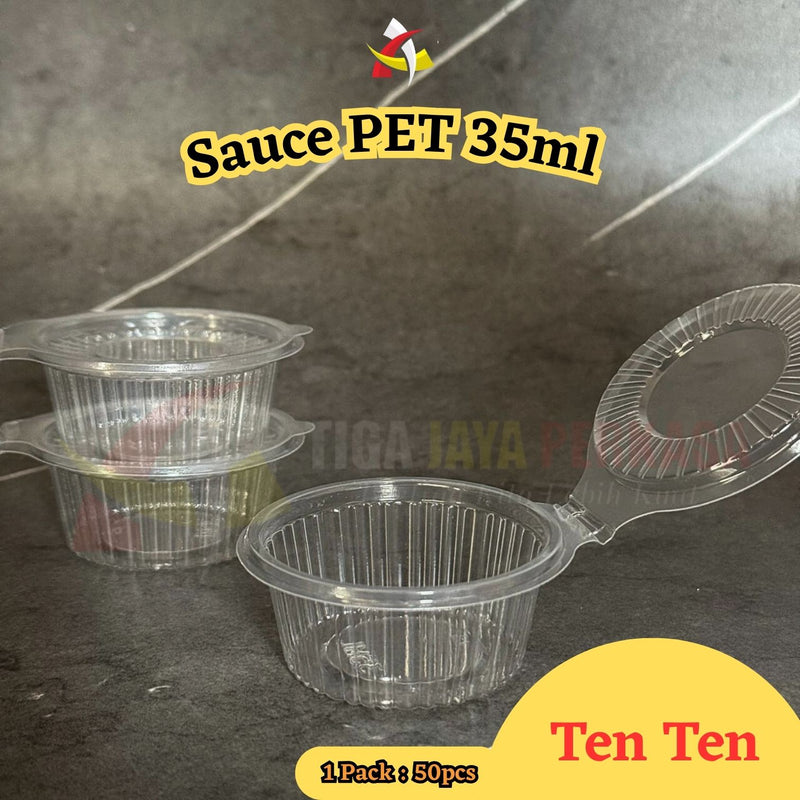 Sauce Cup PET 35ml Ten Ten 50pcs