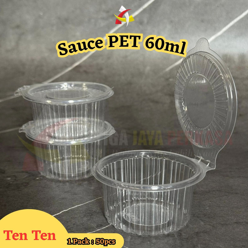 Sauce Cup PET 60ml Ten Ten 50pcs
