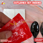 Sendok Garpu Set Plastik Sekali Pakai Higenis Refan 50pcs