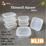Thinwall Klir Square 350ml 25pcs