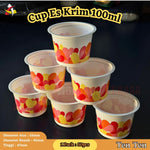Cup Ice Cream 100ml Print Hati Tip Top 50pcs