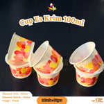 Cup Ice Cream 100ml Print Hati Tip Top 50pcs