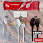 Sendok Garpu Set Plastik Sekali Pakai Higenis Refan 50pcs