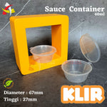 Sauce Container 60ml KLIR 50pcs