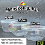 Mangkok Bakso Plastik 700ml 850ml 999ml Polos FU 25pcs