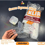 Sauce Container 35ml Square Klir 50pcs