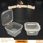 Sauce Container 35ml Square Klir 50pcs