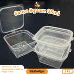 Sauce Container 35ml Square Klir 50pcs