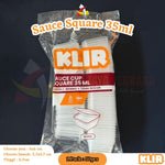 Sauce Container 35ml Square Klir 50pcs