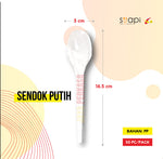 Sendok Suapi Putih 100 Pcs