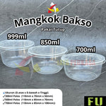Mangkok Bakso Plastik 700ml 850ml 999ml Polos FU 25pcs