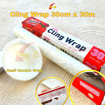 Plastik Wrapping Makanan 30cm x 30m Cling Wrap