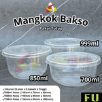 Mangkok Bakso Plastik 700ml 850ml 999ml Polos FU 25pcs