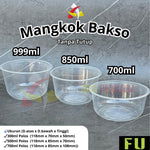 Mangkok Bakso Plastik 700ml 850ml 999ml Polos FU 25pcs