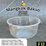 Mangkok Bakso Plastik 700ml 850ml 999ml Polos FU 25pcs