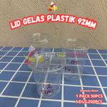 Lid Gelas Aqua 75mm 50pcs