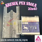 Kantong Kresek Bening PEX Bawang Saola 20x40